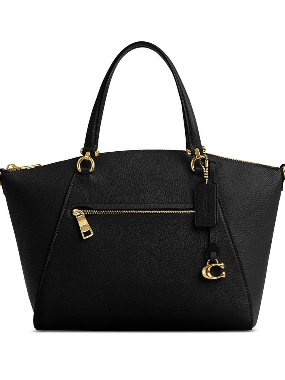 Coach Bella Small Leather Satchel Bag Black